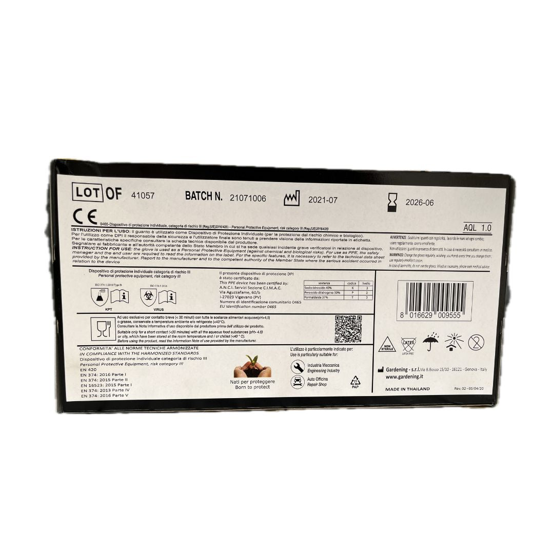 Guanto Nitrile Ekogrip Arancio