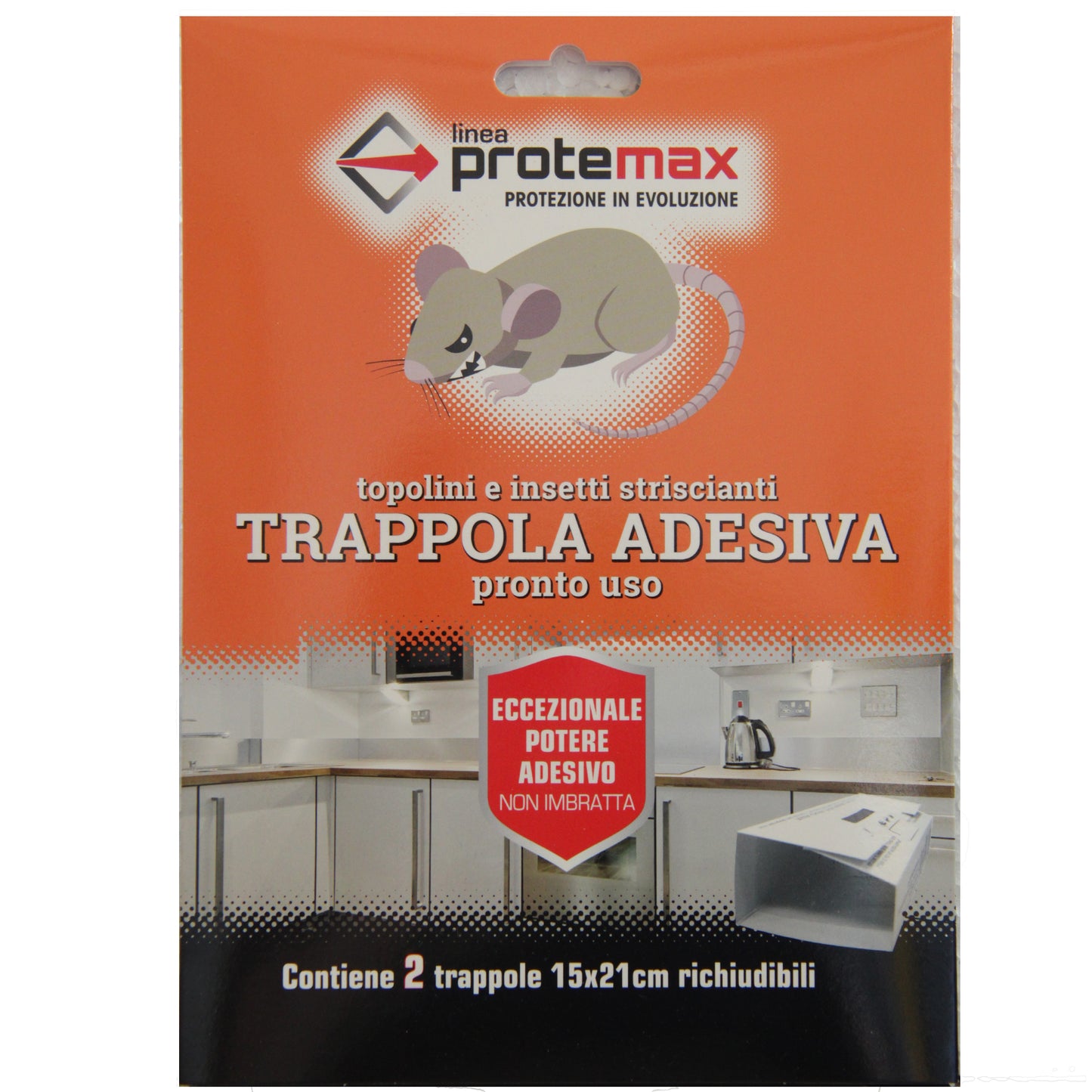 Trappola adesiva per topolini e insetti striscianti