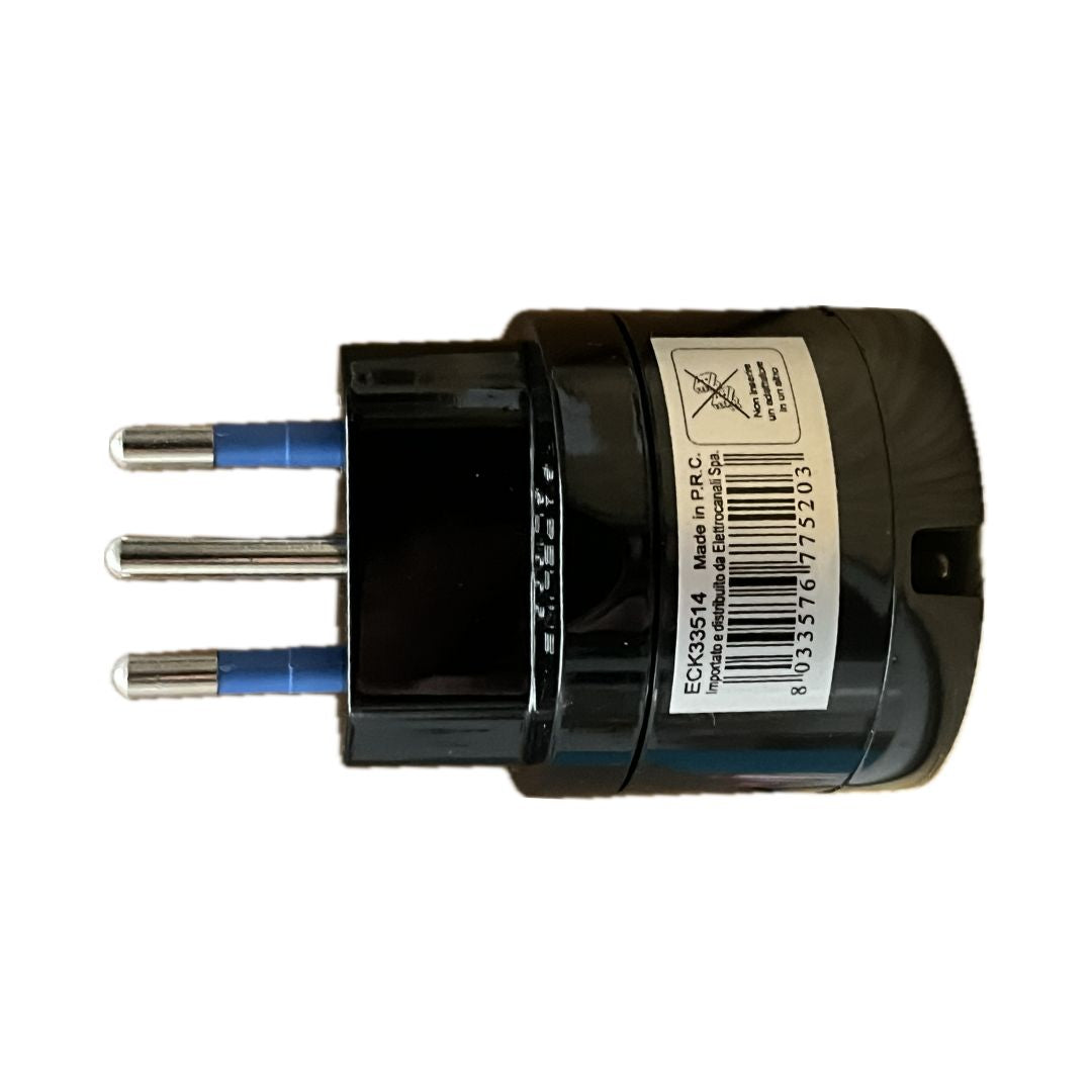 Riduzione schuko 10A nera