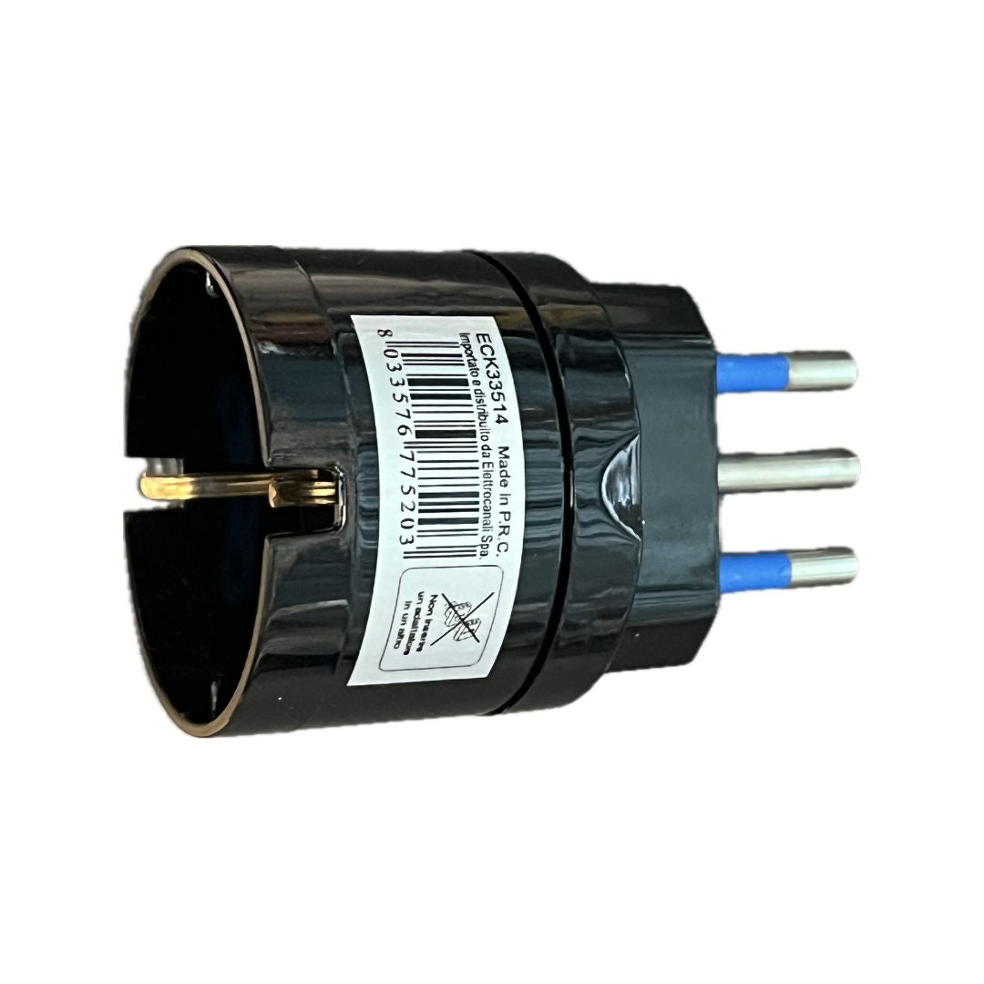 Riduzione schuko 16A nera