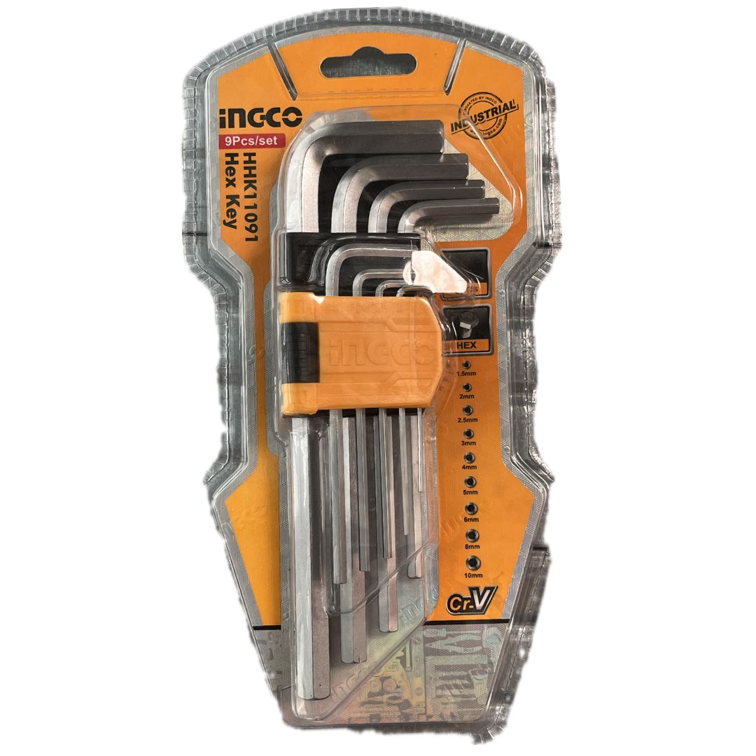 Set chiavi esagonali INGCO 9 pezzi HHK11091
