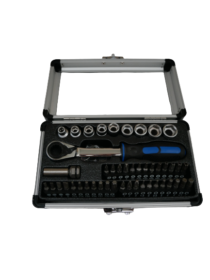 Set chiavi a bussola cassetta in alluminio