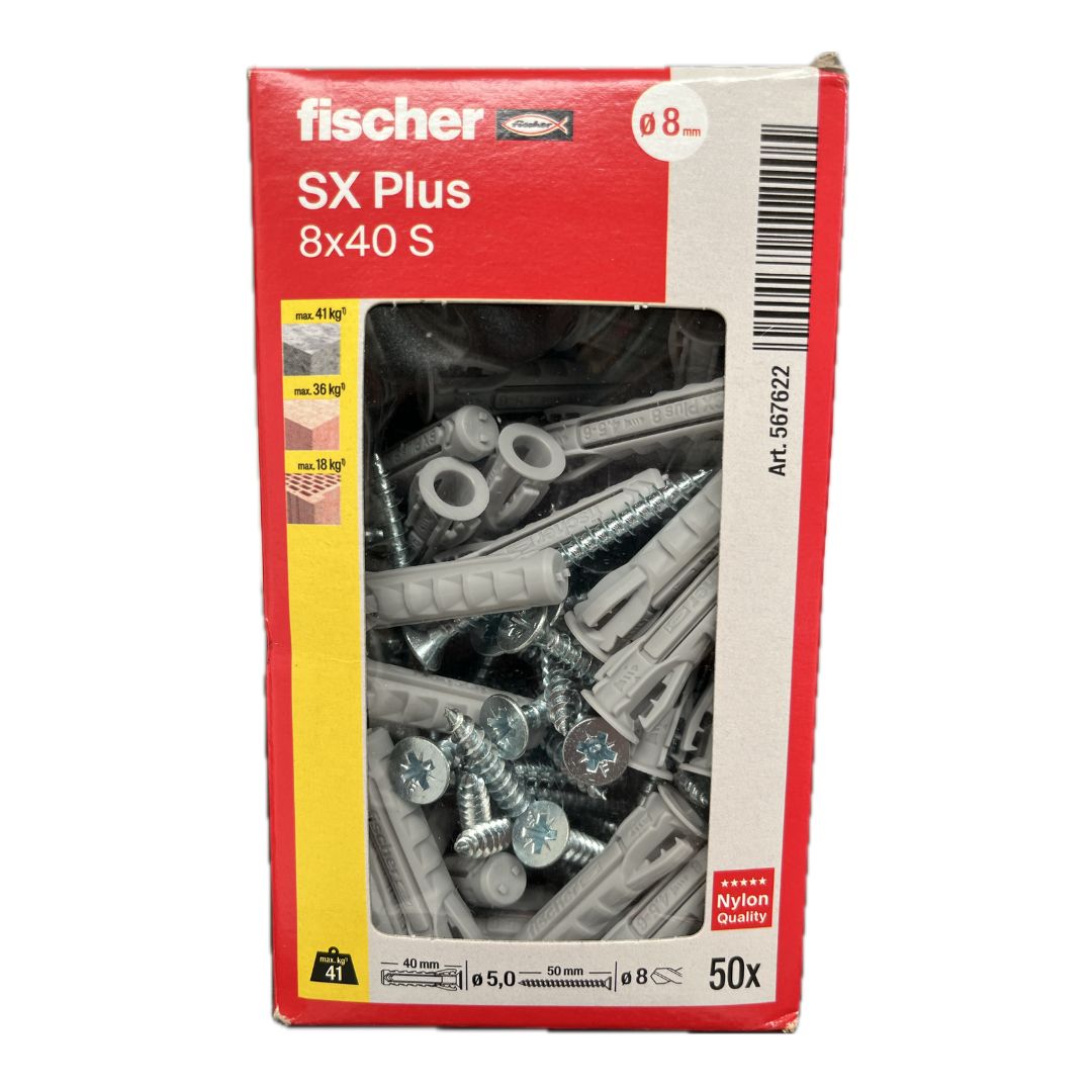 Tasselli Fischer SX8 S 50 pezzi