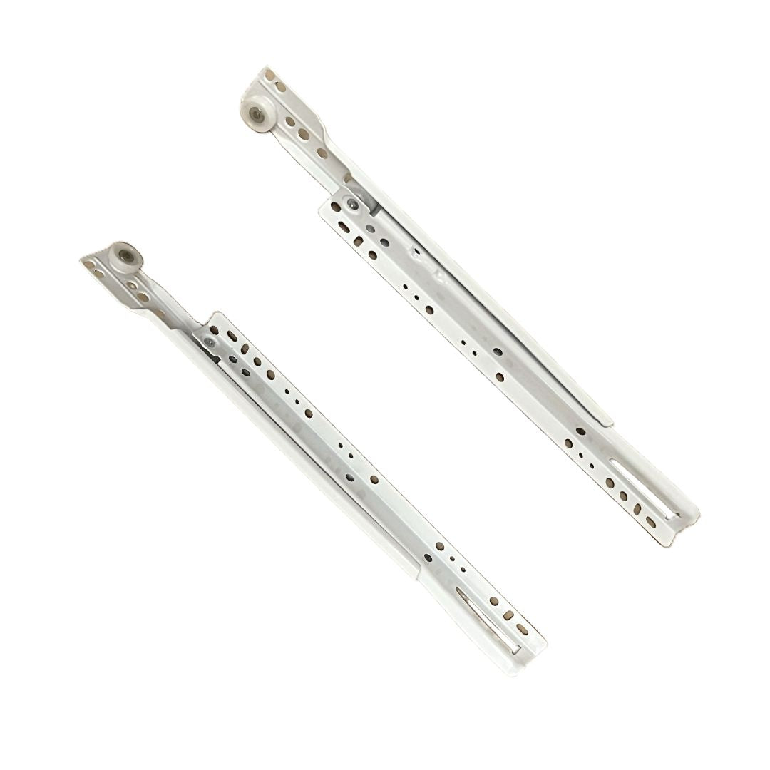 Coppia guide cassetti verniciate bianche lucido