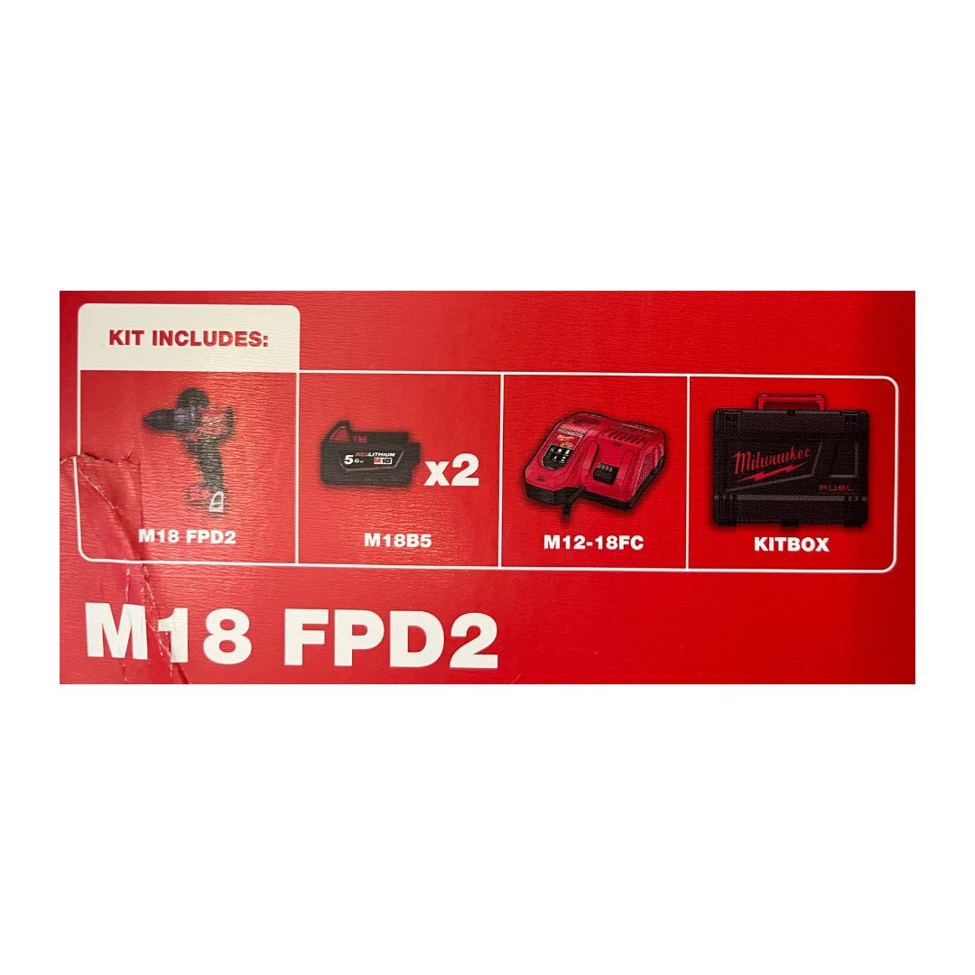 Trapano avvitatore a percussione Milwaukee M18 FPD2-502X