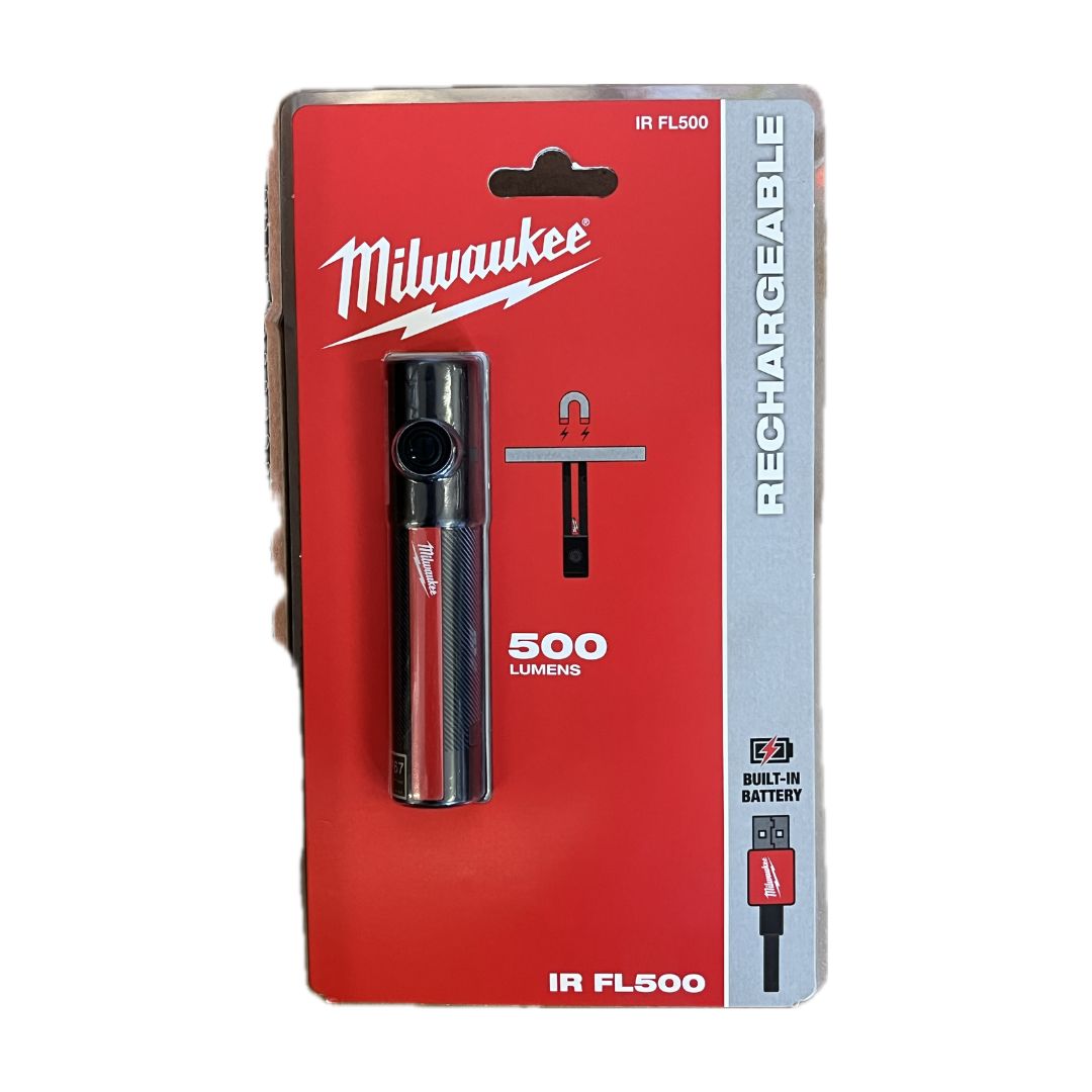 Torcia tascabile ricaricabile con USB Milwaukee IR FL500