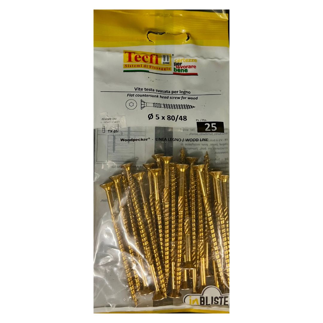 Vite testa piana svasata impronta a croce tipo Z per truciolare TK02 TECFI