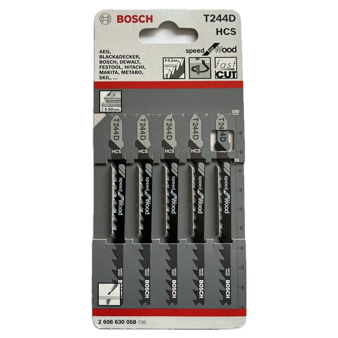 Lame per seghetto alternativo T244 D HCS 2608630058 BOSCH