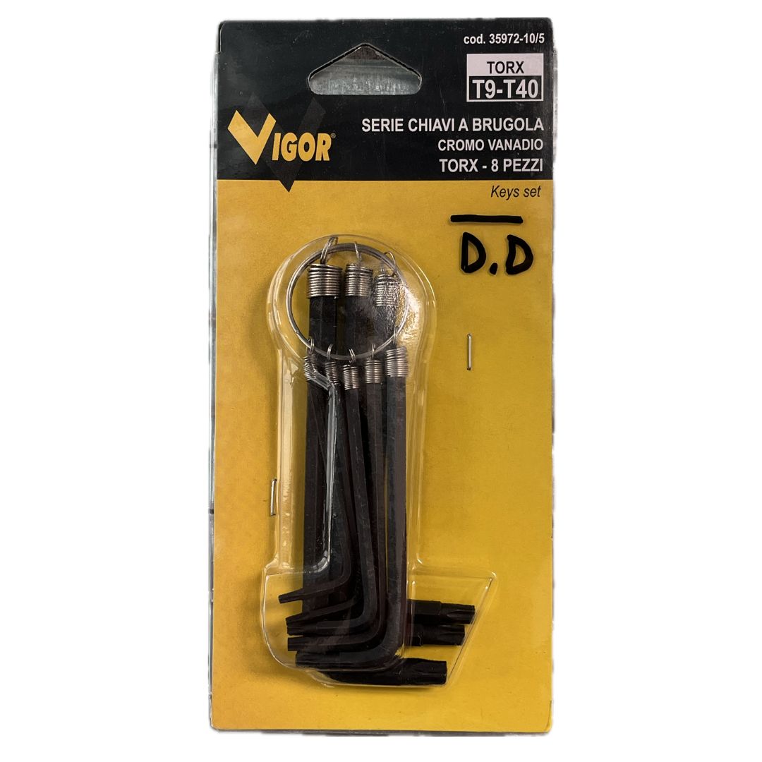 Set chiavi a brugola Torx 8 pezzi Vigor 35972-10/5