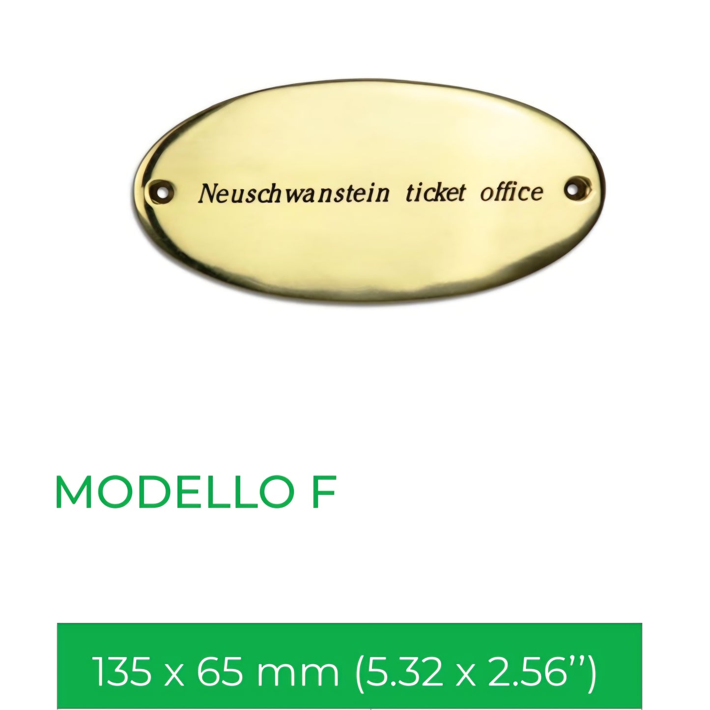 Targhette personalizzabili in ottone massiccio