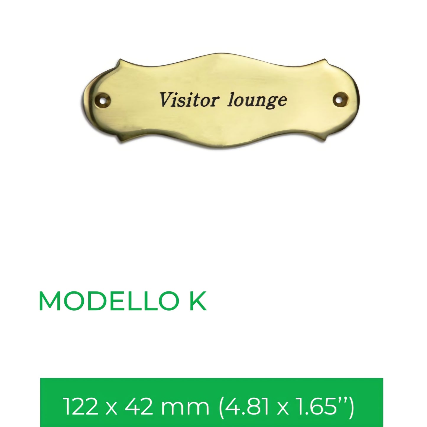 Targhette personalizzabili in ottone massiccio