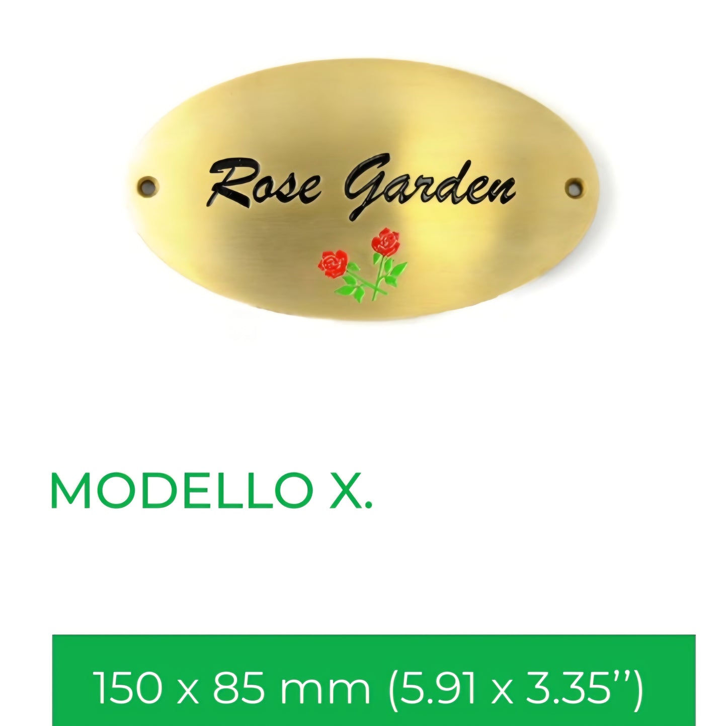 Targhette personalizzabili in ottone massiccio