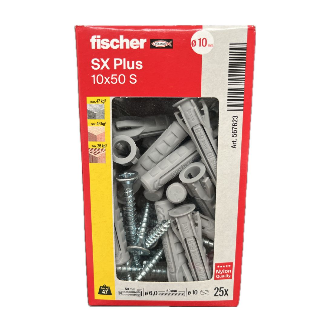 Tasselli Fischer SX10 S 25 pezzi