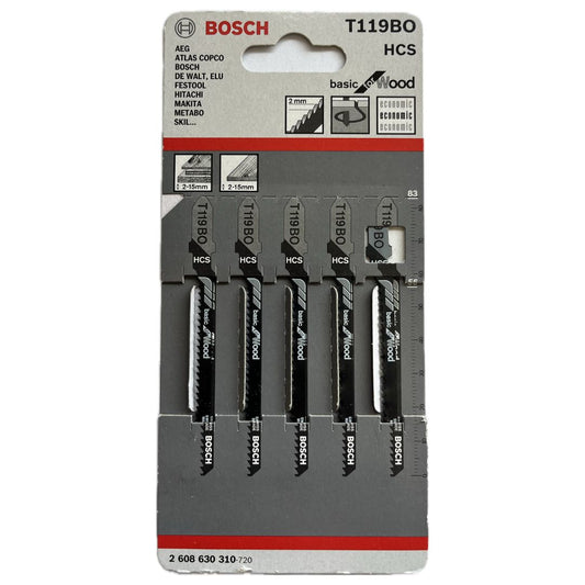 Lame per seghetto alternativo T119 BO 2608630310 BOSCH