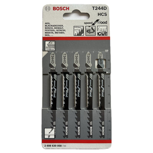 Lame per seghetto alternativo T244 D HCS 2608630058 BOSCH