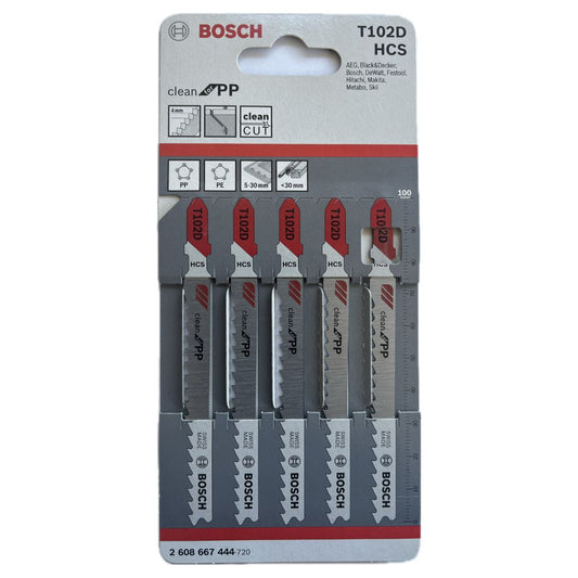 Lame per seghetto alternativo T102 D HCS 2608667444 BOSCH