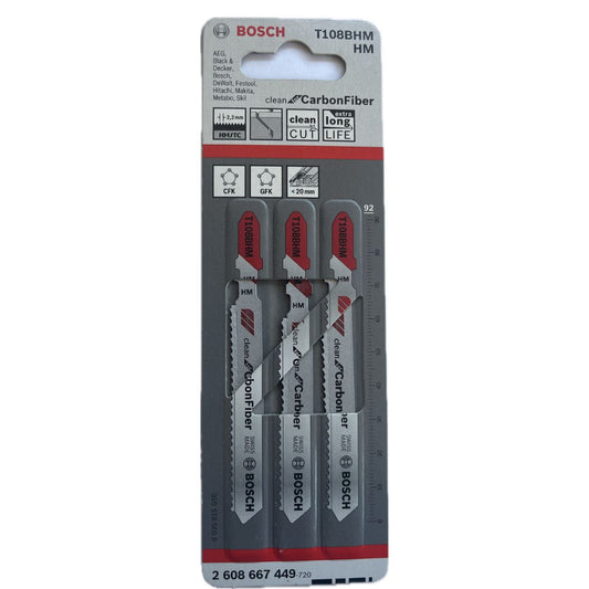 Lame per seghetto alternativo T108 BHM HM 2608667449 BOSCH