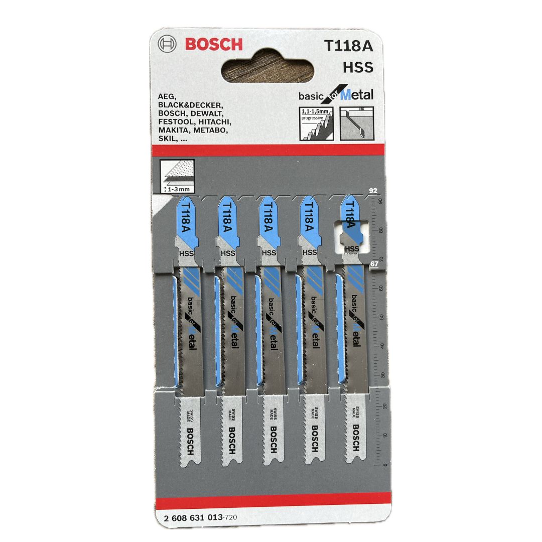 Lame per seghetto alternativo T118 A HSS 2608631013 BOSCH