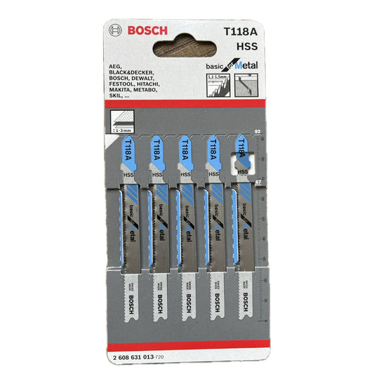 Lame per seghetto alternativo T118 A HSS 2608631013 BOSCH