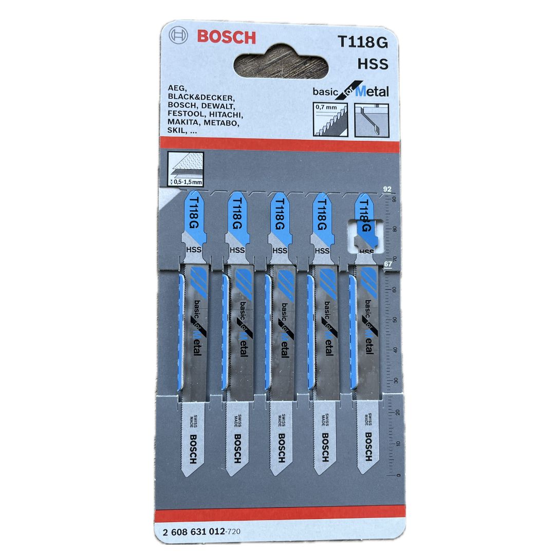 Lame per seghetto alternativo T118 G HSS 2608631012 BOSCH