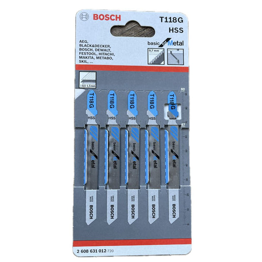 Lame per seghetto alternativo T118 G HSS 2608631012 BOSCH