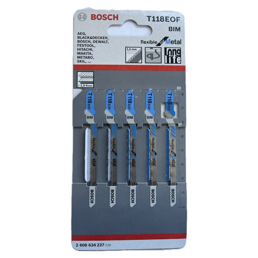 Lame per seghetto alternativo T118 EOF BIM 2608634237 BOSCH