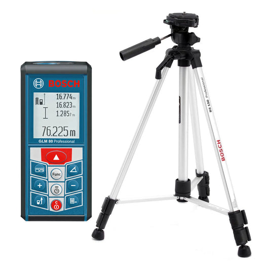 Distanziometro laser Bosch GLM 80 Professional + treppiede BT 150 (06159940A1)