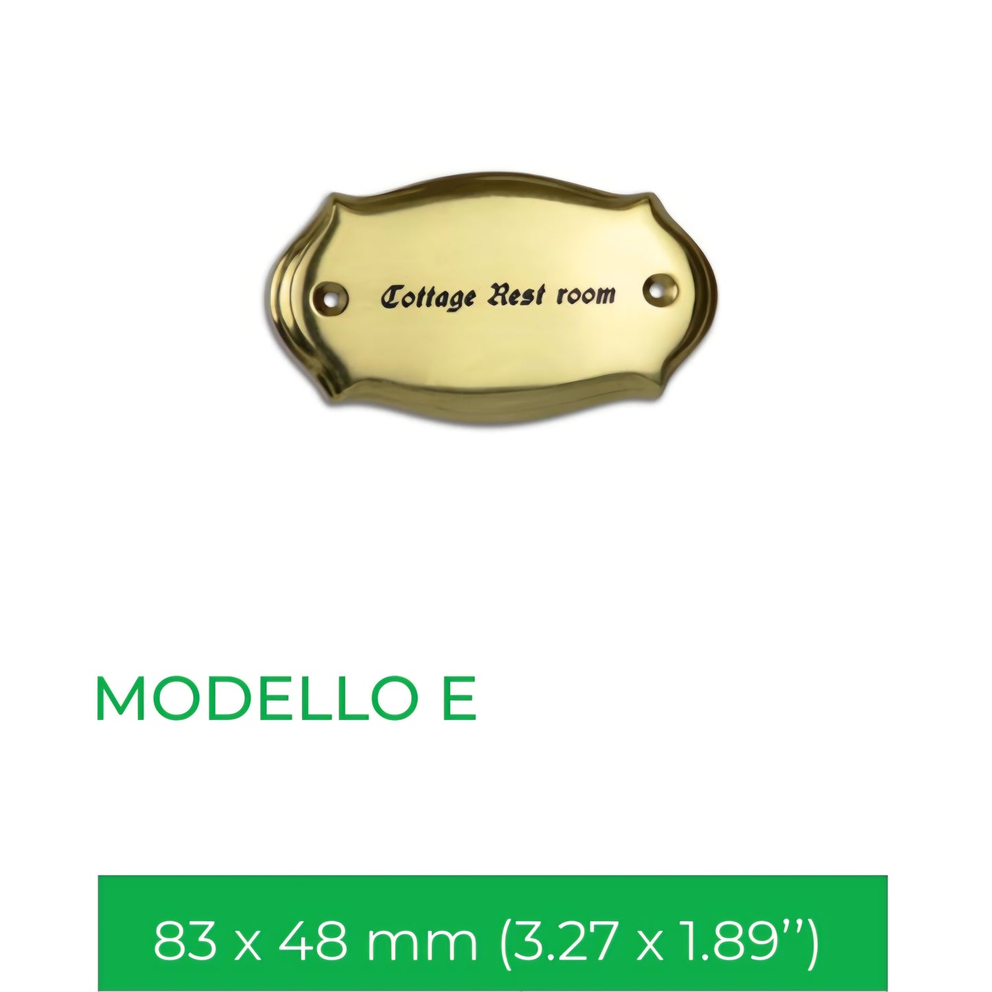 Targhette personalizzabili in ottone massiccio