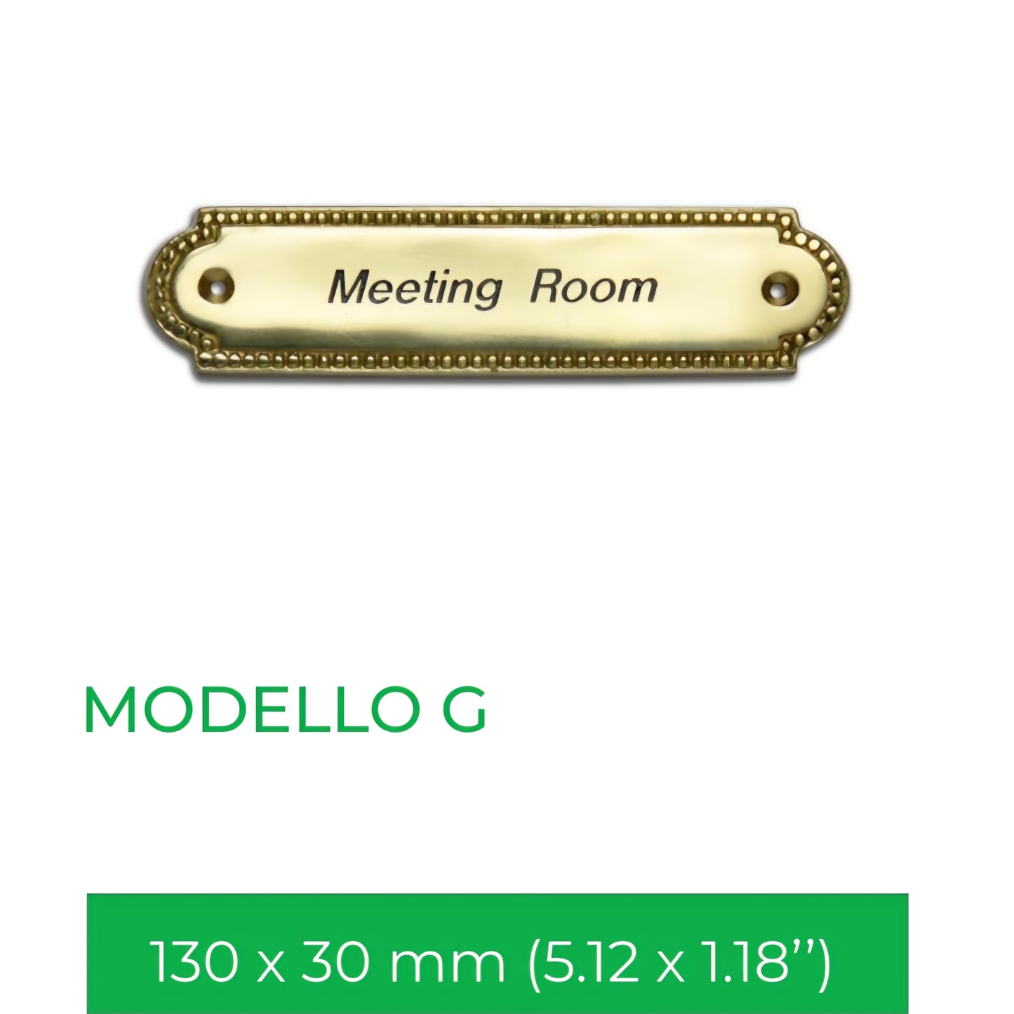 Targhette personalizzabili in ottone massiccio