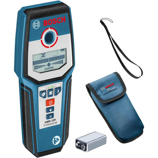 Rilevatore BOSCH GMS 120 Professional Localizzatore Cavi Sotto Tensione, Metallo e Legno 0601081000